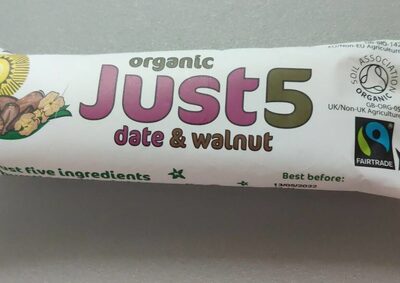 Organic Just5 Date and Walnut — pack