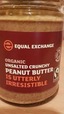 Organic unsalted crunchy peanut butter — pack
