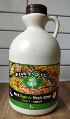 Pure organic canadian maple syrup grade A amber — pack