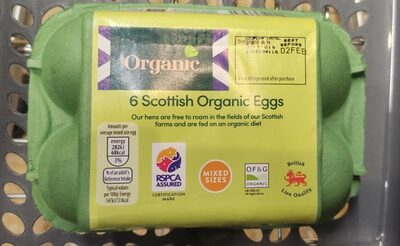 Scottish Organic Eggs — pack