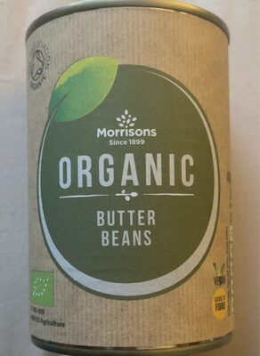 Organic butter beans in water — pack
