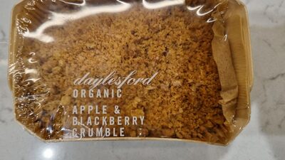Organic apple and blackberry crumble — pack