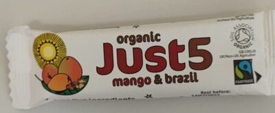 Organic Just5 mango and brazil — pack