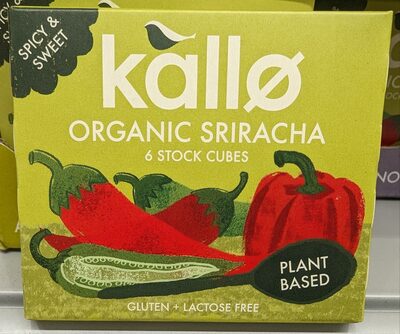 Kallo Organic Sriracha 6 Stock Cubes 66 g — pack