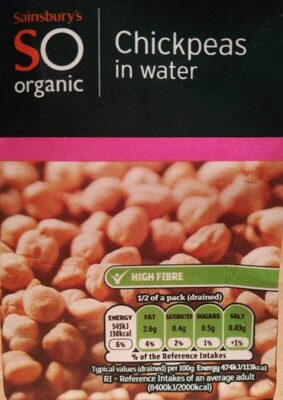 Chickpeas in water — pack
