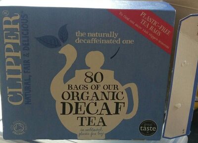 Organic decaf tea — pack