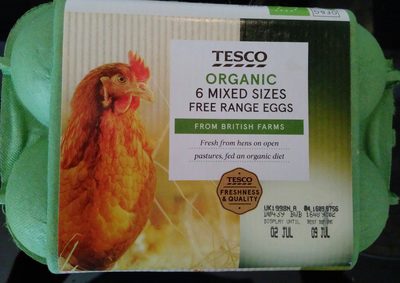 Organic Free Range Eggs — pack