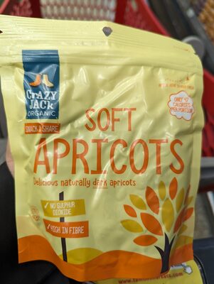 Crazy Jack Organic Soft Dried Apricots 200g — pack