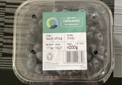 Organic blueberries — pack