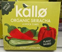 Kallo Organic Sriracha 6 Stock Cubes 66 g
