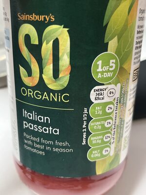 SO Organic Passata — pack