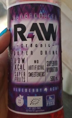 Organic bebida funcional sabor arandanos y acai ecológica — pack