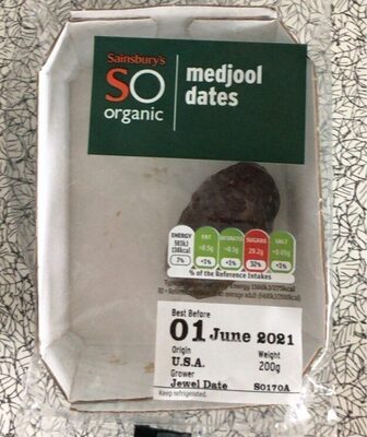 Sainsbury’s Organic Medjool Dates — pack
