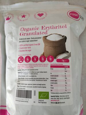 Organic Erythritol Granulated — pack