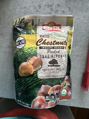 Roasted organic chestnuts — pack
