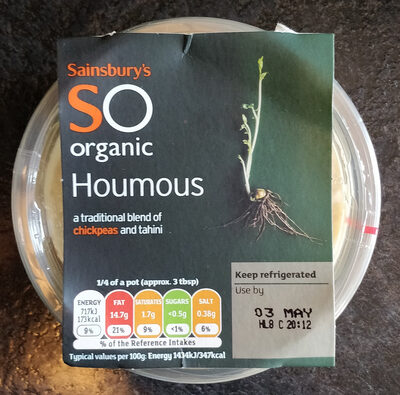 Organic Houmous — pack