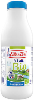 Organic UHT sterilised semi-skimmed milk - Long life — pack