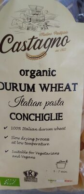 Organic drum wheat conchiglie — pack