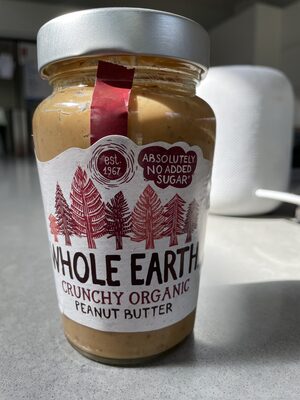 Crunchy organic peanut butter — pack