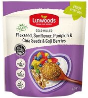 Linwoods cold milled flaxseed, sunflower, pumpkin & chia seeds & goji berries