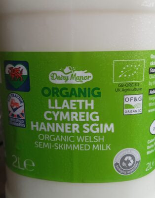 Organic Llaeth Cymreig Hanner Sgim, Semi-skimmed milk — pack