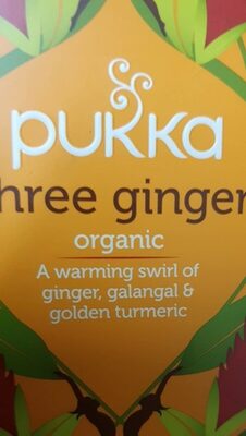 Three ginger organic tea — pack
