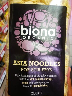 Nudler Asia Biona 250 g økologisk — pack