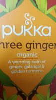 Three ginger organic tea