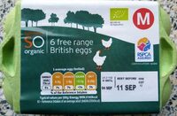 6 free range British eggs