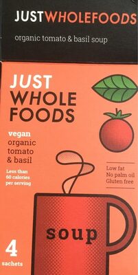 Organic tomato & basil soup — pack