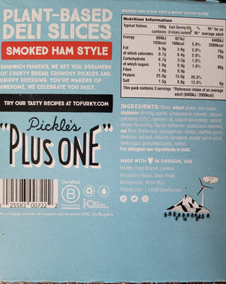 Plant-based Deli Slices Smoked Ham style — pack