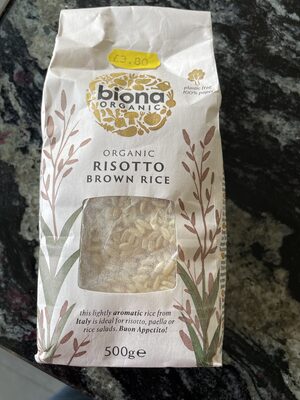 Organic Risotto Brown Rice — pack
