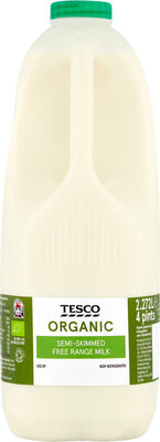 Semi skimmed free range milk — pack