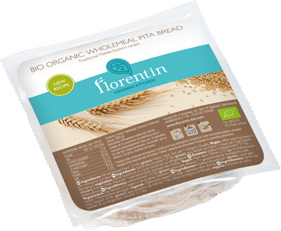 Bio Organic Wholemeal Pita Bread — pack