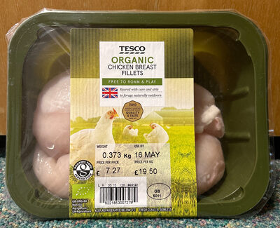 Organic chicken breast fillets — pack