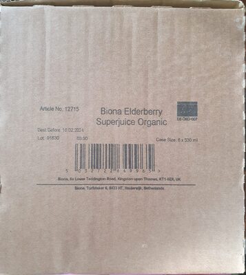 Elderberry Superjuice Organic — pack
