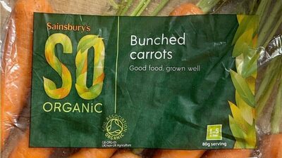 Organic Bunched Carrots — pack